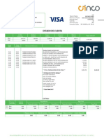 Estado de Cuenta: Tipo de Tarjeta Número de Tarjeta Fecha de Corte Ciclo No. Facturación No. Límite de Crédito