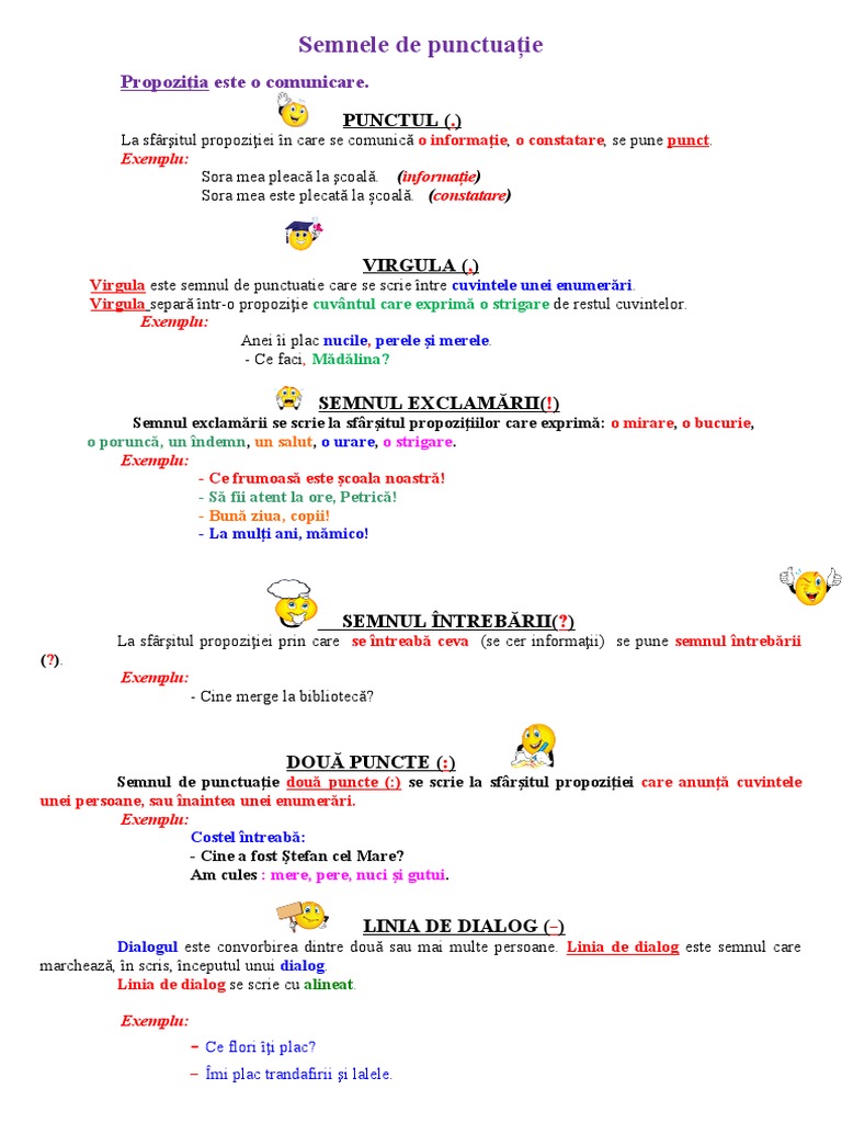 Semnele de Punctuatie | PDF