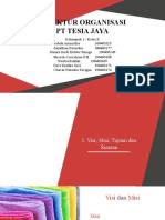 Struktur Organisasi PT Tesia Jaya