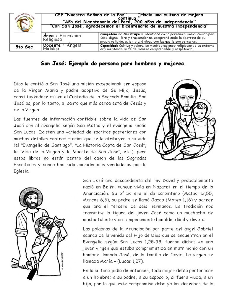 San José NSP | PDF | San José | María, madre de Jesús