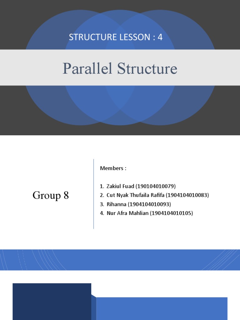 Parallel Structure - Kelompok 8 | PDF | Sentence (Linguistics ...