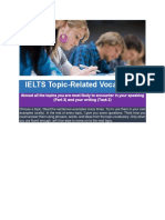 Topic Specific Voc For Ielts