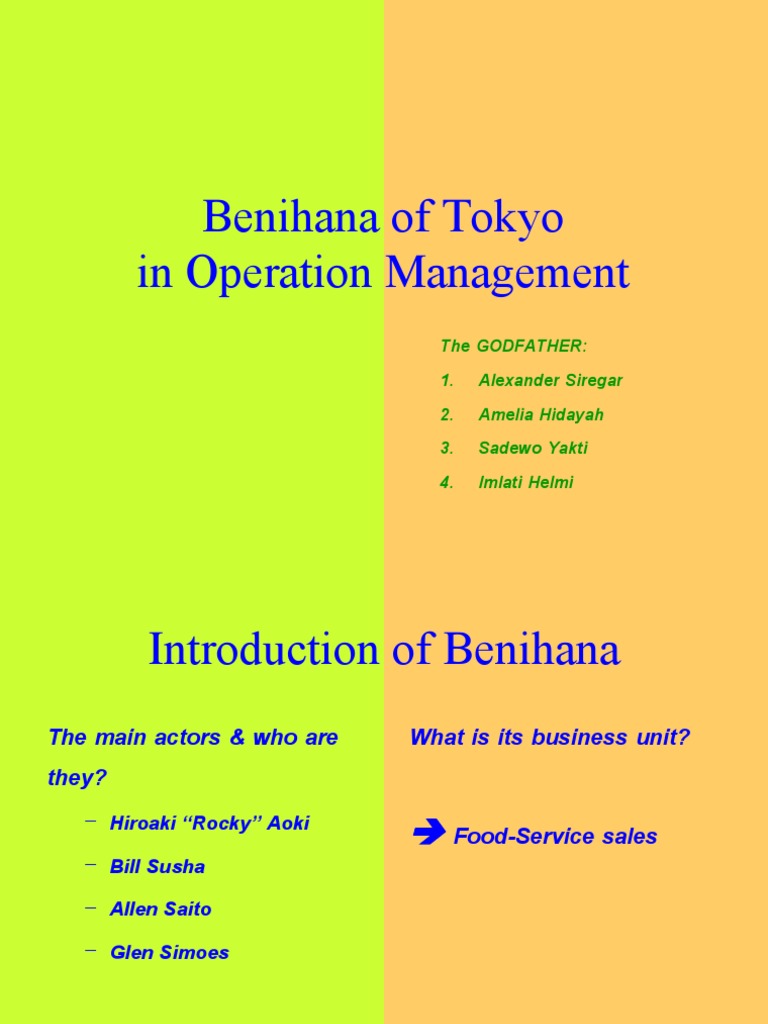 Benihana company essay 07 picture