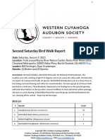 Second Saturday Bird Walk Rocky River Nature Center Report Jan 9, 2021 