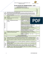 Matriz Prueba de Salida de Comunicación