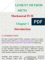 Finite Element Method ME751: Mechanical IV/II