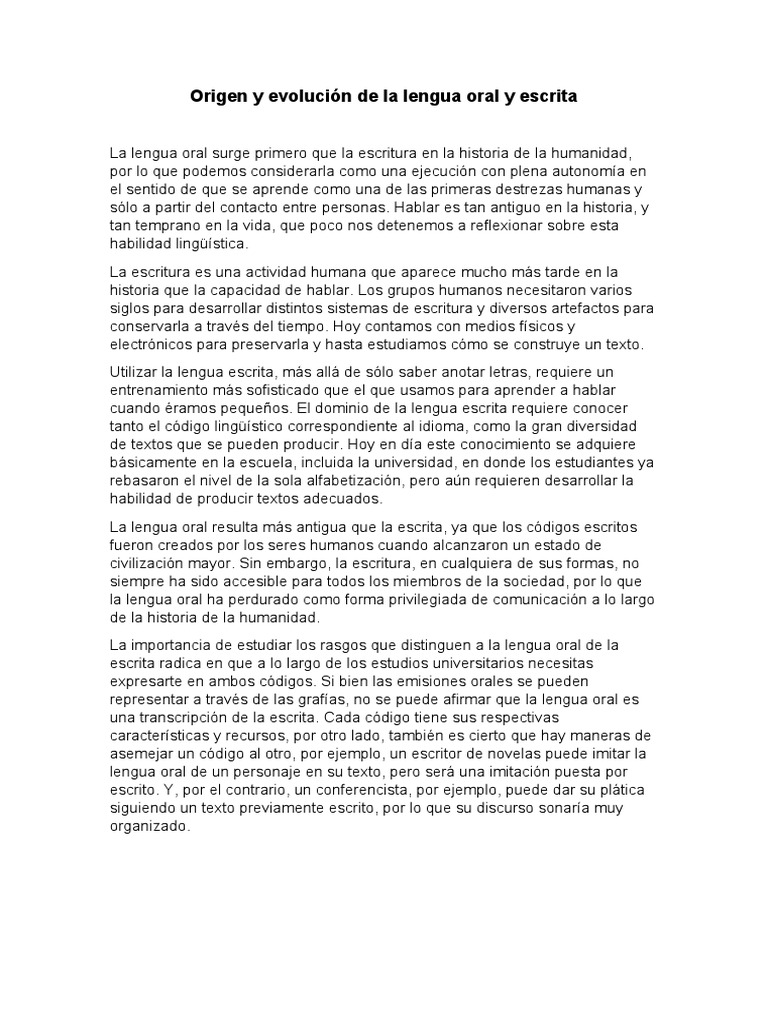 Origen y evolución de la lengua oral y escrita | PDF | latín | España