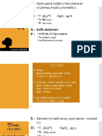 Nyeri Perut Sudah 2 Hari, Mencret (+), Lemas, Mual (-), Muntah (-)
