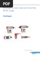 Schneider Catálogo Emergency Stop Rope Pull XY2C