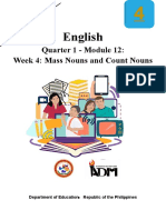 Eng4 - Q1 - Mod12 - Mass Nouns and Count Nouns - V3