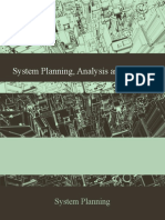 System Planning, Analysis and Design