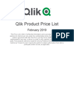 Qlik Product Price List: February 2019