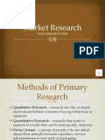 Market Research Saima