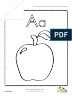 Coloring Page Letter A