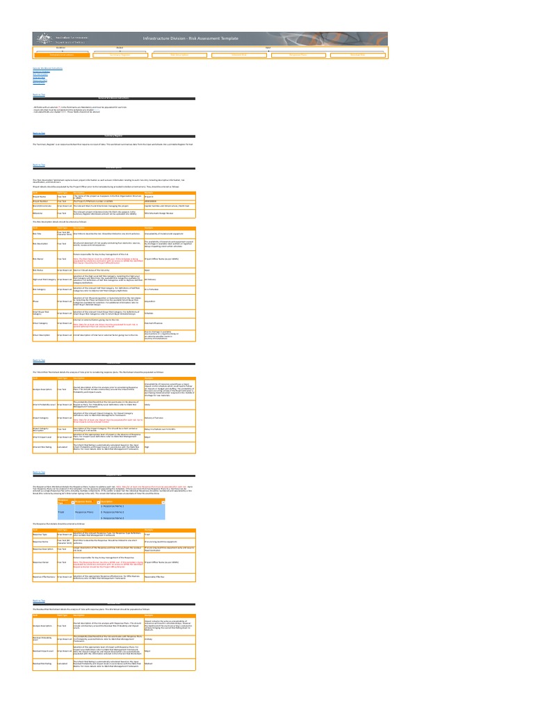 Infrastructure Risk Assessment Template | PDF | Risk Management | Risk