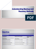 Understanding Backup and Recovery Methods: Lesson 8