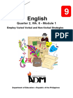 English: Quarter 2, Wk. 6 - Module 1