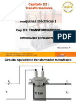 Máquinas Eléctricas I: Capítulo III: Transformadores