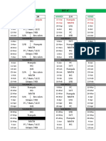 DST 1° DST 6° DST T°: HG Français Français LVB Math