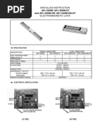 Electromagnetic Lock Installation Guide | PDF | Switch | Relay