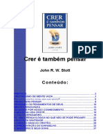 John Stott Crer e Tambem Pensar