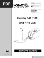 Download Handler 140  180 and H-10 Gun Owners Manual by Hobart Welding Products SN49970919 doc pdf