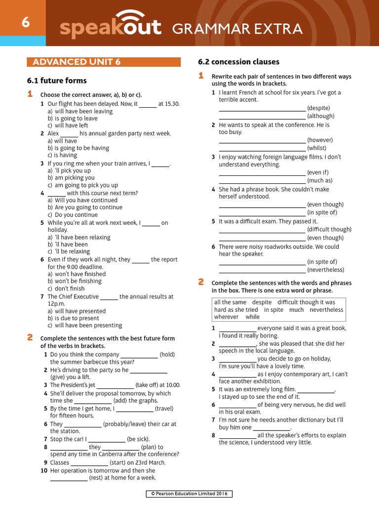 Grammar Extra: Advanced Unit 6 | PDF | Jeans | Linguistics