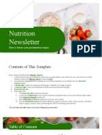 Nutrition Newsletter: Here Is Where Your Presentation Begins