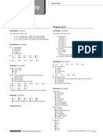 Answer Key: Entry Test Progress Test 1