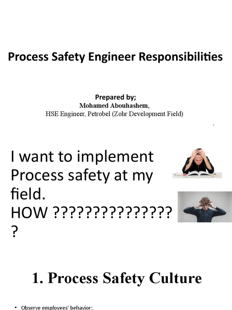 Process Safety Engineer Responsibilities PDF Competence (Human