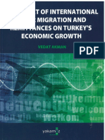 The Impact of International Labor Migration and Remittances On Turkey S Economic Growth