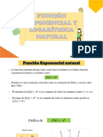 Funcion Exponencial y Logarítmica Natural