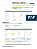 Diferencial de Aliquota - NF Entrada - Procedimentos