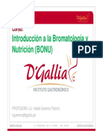Introducción A La Bromatología y Nutrición (BONU) : Curso