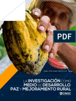 Libro Cientifico La Investigacion Como Medio de Desarrollo Paz y Mejoramiento Rural IES CINOC