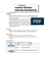 FLOWCHART STRUKTUR SEKUENSIAL DAN KONDISIONAL