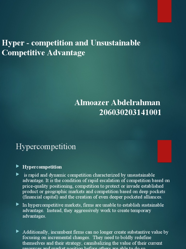 Understanding Hypercompetition Dynamics | PDF | Competition | Market ...