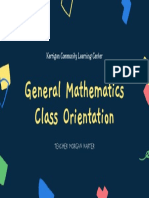 Chalkboard Mathematics Class Orientation Education Presentation