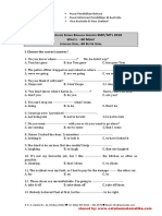 Bahasa Inggris Siswa SMP - Olimpiade SCE 2018 (Siswa)