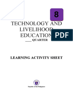 Technology and Livelihood Education: Learning Activity Sheet