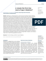 METFORMIN.Should metformin remain the first-line therapy for treatment of type 2 diabetes