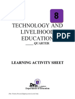 Technology and Livelihood Education: Learning Activity Sheet