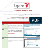 VMWare Initial Login Service Aid Agero- Windows Users Source Filev3