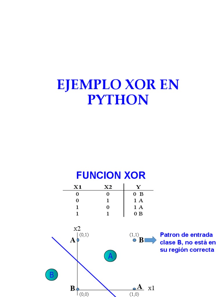 Implementación XOR en Python con Perceptrón | PDF | Tipos de datos ...