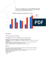 Double Bar Graphs: Arithmetic Mean and Range