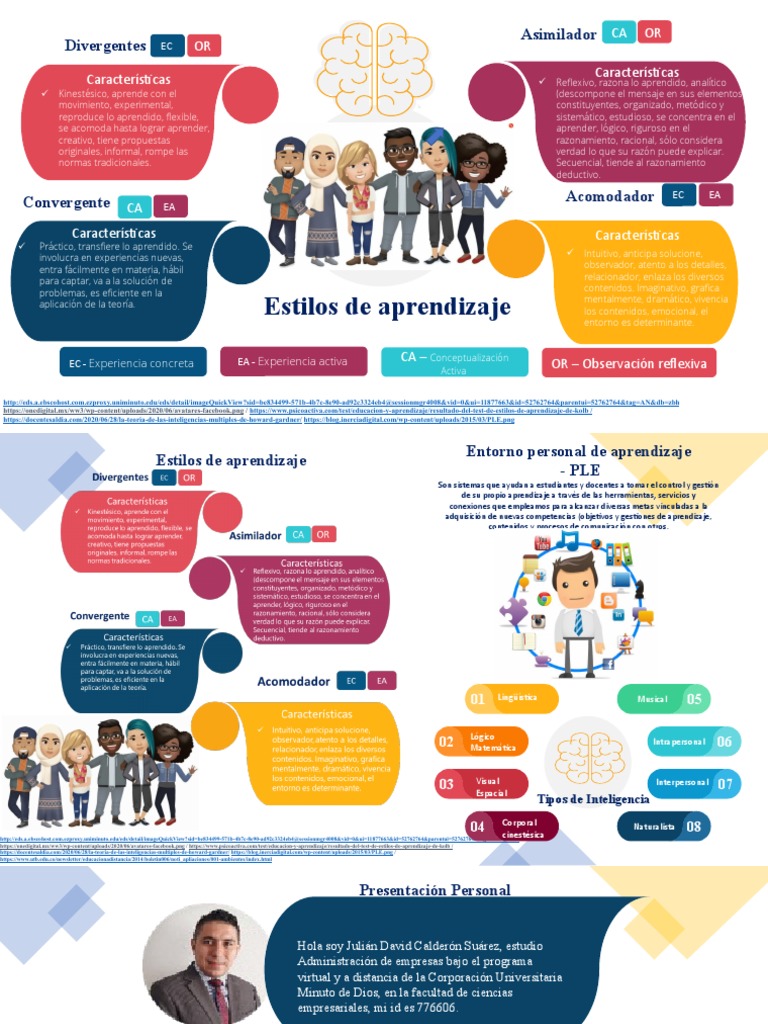 Infografia Estilos de Aprendizaje | PDF | Aprendizaje | Psicología ...