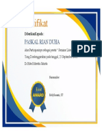 Desain Certificate Template Format Docx