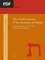 Tarsee Li-The Verbal System of the Aramaic of Daniel (Studies in the Aramaic Interpretation of Scripture) (2009)
