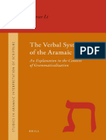 Tarsee Li-The Verbal System of the Aramaic of Daniel (Studies in the Aramaic Interpretation of Scripture) (2009)