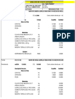 Analisis de Costos Unitarios Arquitectura